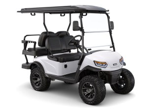 White Madjax E4 Series LIthium Lifted Golf Cart1